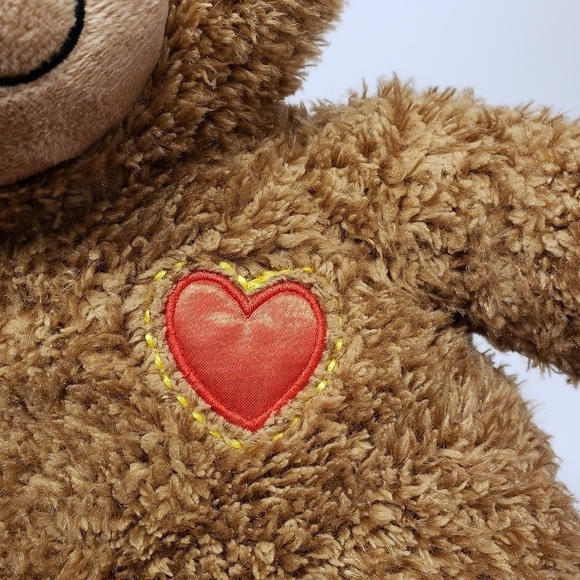 Build a Bear 17" Hearts n Hugs Doodles Brown Teddy Bear 2021 Stuffed Plush - Picture 3 of 6